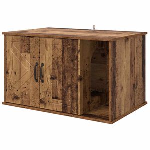 vidaXL Cat House Old Wood 85 x 55 x 50 cm Engineered Wood