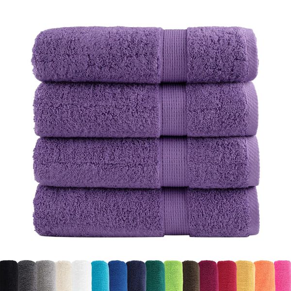 vidaXL Premium Bath Towels SOLUND 4 pcs 100x150 cm 600 gsm