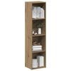 vidaXL Book Cabinet Artisan Oak 36x30x143 cm Engineered Wood