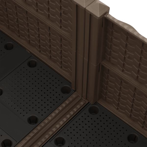 vidaXL Raised Bed 80x80x23 cm Polypropylene