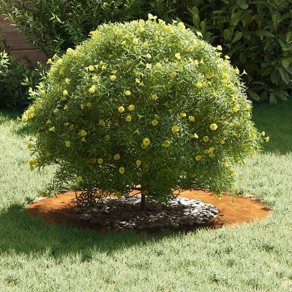 vidaXL suitable for Flat Tree Ring Brown &Oslash;40 / 70 cm Weathering steel