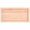 vidaXL Table Top 80x40x(2-6) cm Untreated Solid Wood Oak