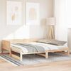 vidaXL Pull-out Day Bed Brown 203.5 x 184 x 56.5 cm Solid Pine Wood