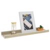 vidaXL Wall Shelves 2 pcs White and Sonoma Oak 40x9x3 cm