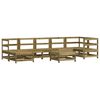vidaXL 8 Piece Garden Lounge Set Impregnated Wood Pine