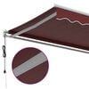 vidaXL Automatic Retractable Awning Burgundy 400x350 cm