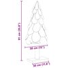 vidaXL Christmas Tree with Stand Brown 90 cm Solid teak wood