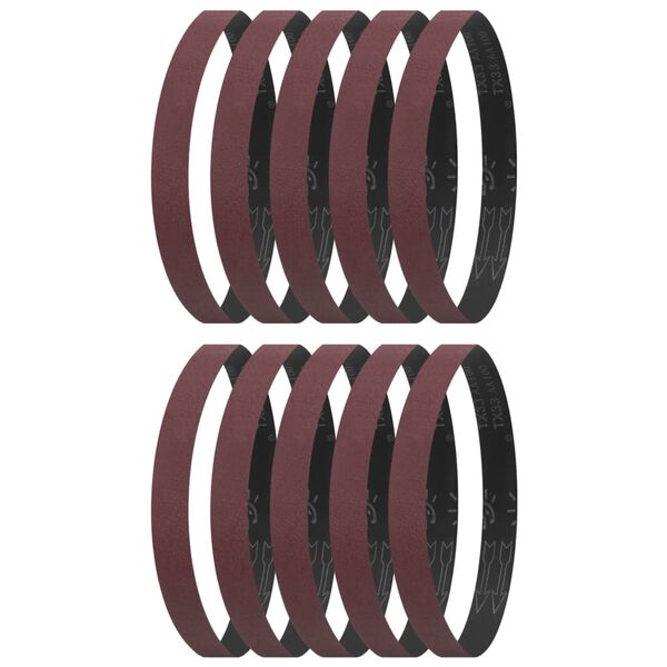 vidaXL Sanding Belts 10 pcs P100 40x760 mm