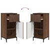 vidaXL Bathroom Furniture Set 2 pcs Brown oak Engineered wood