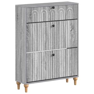 vidaXL Shoe Cabinet ALKMAAR 78 x 24 x 103 cm Engineered Wood