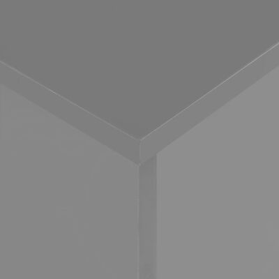 vidaXL Extendable Dining Table High Gloss Grey 175x90x75 cm