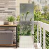 vidaXL Garden Privacy Screen Silver 50 x 140 cm Galvanised steel
