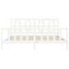 vidaXL Bed Frame without Mattress White 200x200 cm Solid Wood Pine