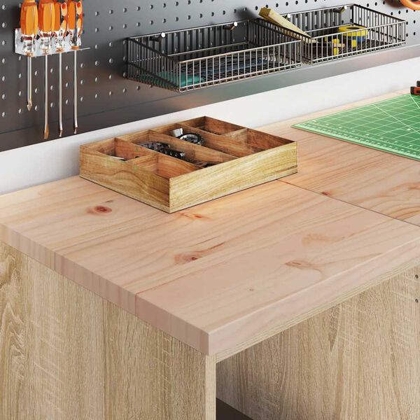 vidaXL Garage Storage Cabinet Sonoma Oak 40x51x85 cm Solid Wood Pine