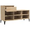 vidaXL Shoe Cabinet Sonoma Oak 102x36x60 cm Engineered Wood