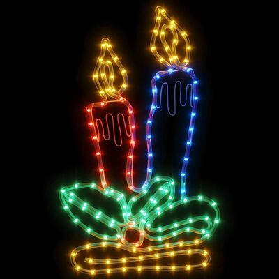 vidaXL Christmas Candles Figure with 144 LEDs 70x42 cm