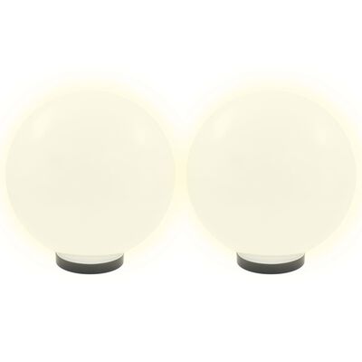 vidaXL LED Bowl Lamps 4 pcs Spherical 30 cm PMMA