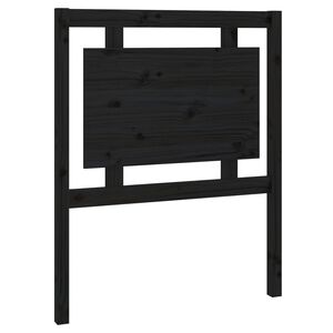 vidaXL Bed Headboard Black 80,5x4x100 cm Solid Pine Wood