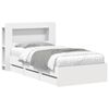 vidaXL Bed Frame with Storage and Headboard White 80 x 200 cm