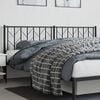 vidaXL Metal Replace Headboard Black 193 cm