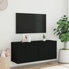 vidaXL TV Cabinet Wall-mounted Black 100x30x41 cm