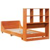 vidaXL Bed Frame without Mattress Wax Brown 90x200 cm Solid Wood Pine