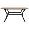 vidaXL Coffee Table Y-Frame 90x90x45.5 cm Solid Wood Pine and Steel
