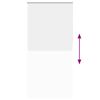vidaXL Roller Blind Blackout White 105x210 cm Fabric Width 100.7 cm Polyester