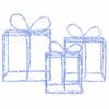 vidaXL Christmas Lighted Gift Boxes LOVIISA 3 pcs 360 LEDs Blue