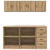 vidaXL Garage Cabinets 6 pcs Artisan Oak Engineered Wood