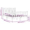vidaXL Bed Frame without Mattress Double Solid Wood Pine