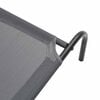 vidaXL Elevated Dog Bed Grey 130x80x20 cm Textilene and Steel