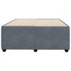 vidaXL Bed Frame without Mattress Dark Grey 120x190 cm Small Double Velvet