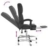 vidaXL Massage Reclining Office Chair Black Faux Leather