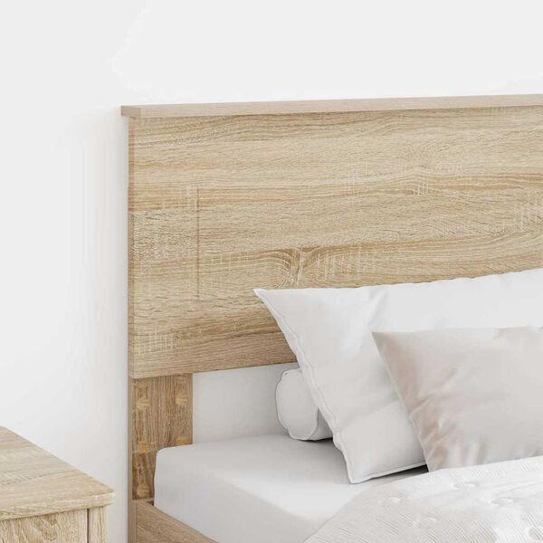 vidaXL Headboard with Headboard Sonoma Oak 90 cm Engineered wood