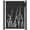 vidaXL Garden Gate with Lock Black 110 x 155 cm Powder-coated steel