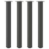 vidaXL Bar Table Legs 4 pcs Anthracite 100-102 cm Steel