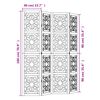 vidaXL Room Divider 4 Panels Brown and Black Solid Wood Paulownia