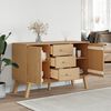 vidaXL Sideboard OLDEN Brown 114x43x73.5cm Solid Wood Pine