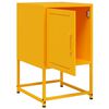 vidaXL Bedside Cabinets 2 pcs Mustard Yellow 36x39x60.5 cm Steel