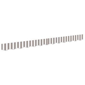 vidaXL Awning Valance Replacement Light Grey and White 481 x 20 cm