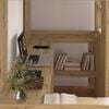 vidaXL Loft Bed Frame with Desk with Storage Artisan Oak 98.5 x 200 cm