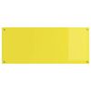 vidaXL Kitchen Backsplash Yellow 120 x 50 x 0.6 cm Tempered Glass