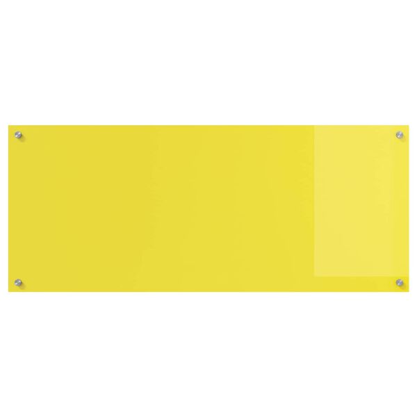 vidaXL Kitchen Backsplash Yellow 120 x 50 x 0.6 cm Tempered Glass
