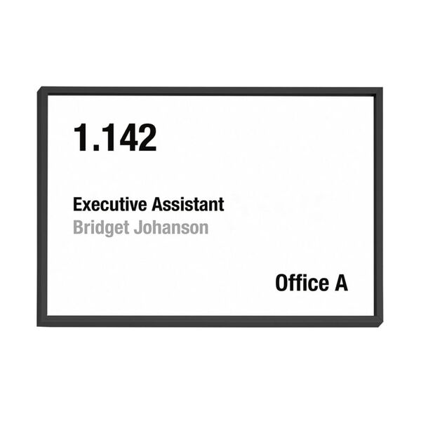 MOEDEL Door Sign A6 Black