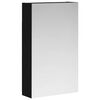 vidaXL Bathroom Mirror Cabinet Black Oak 30 x 10.5 x 50 cm