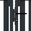 vidaXL Double Door Fence Gate Steel 300x75 cm Anthracite