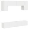vidaXL TV Cabinet Set Wall-mounted 4 pcs White Engineered Wood