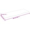 vidaXL Wall Shelf 100x40x(2-4) cm Untreated Solid Wood Oak