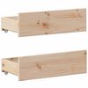 vidaXL Bed Frame without Mattress with Headboard 150x200 cm King Size Solid Wood Pine